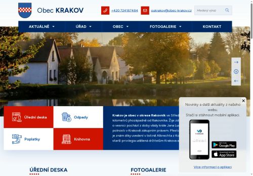 Zobrazit webové stránky Obecní úřad Krakov