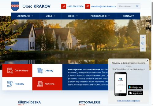 Zobrazit webové stránky Obecní úřad Krakov