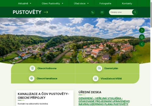 Zobrazit webové stránky Obecní úřad Pustověty