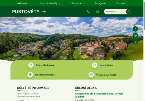 Zobrazit webové stránky Obecní úřad Pustověty