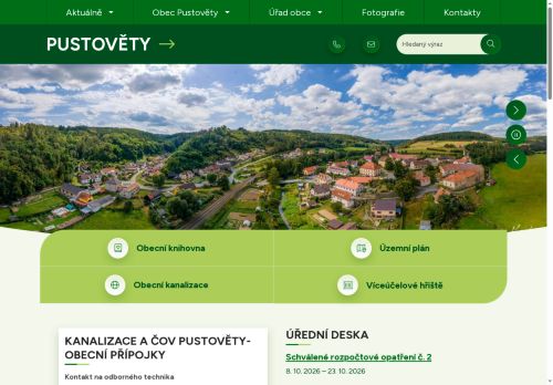 Zobrazit webové stránky Obecní úřad Pustověty