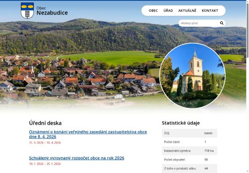 Zobrazit webové stránky Obecní úřad Nezabudice