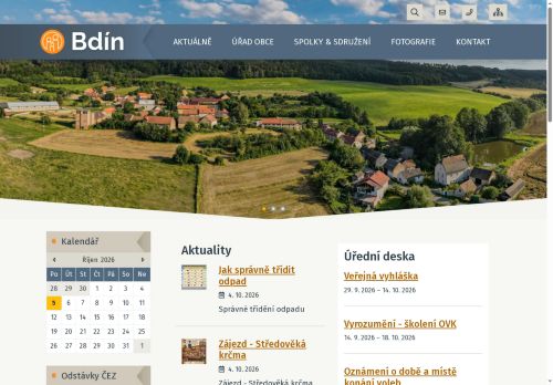 Zobrazit webové stránky Obecní úřad Bdín