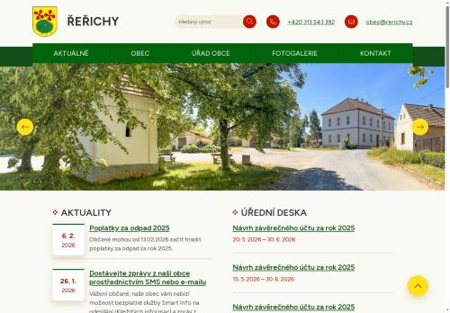 Zobrazit webové stránky Obecní úřad Řeřichy