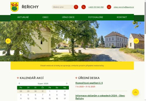 Zobrazit webové stránky Obecní úřad Řeřichy