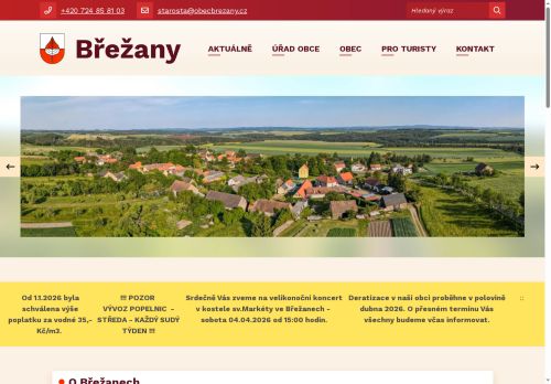 Zobrazit webové stránky Obecní úřad Břežany