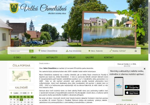 Zobrazit webové stránky Obecní úřad Velká Chmelištná