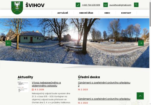 Zobrazit webové stránky Obecní úřad Švihov