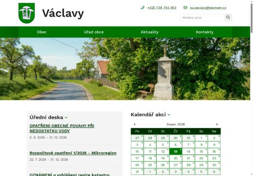 Zobrazit webové stránky Obecní úřad Václavy