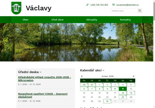 Zobrazit webové stránky Obecní úřad Václavy