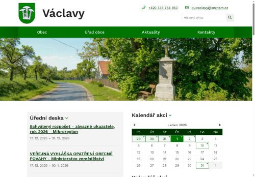 Zobrazit webové stránky Obecní úřad Václavy