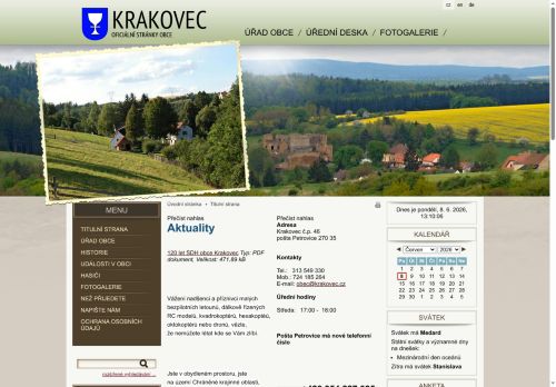 Zobrazit webové stránky Obecní úřad Krakovec