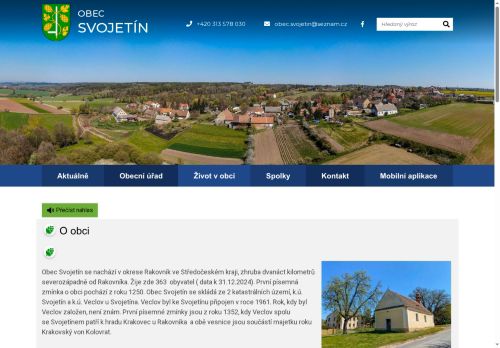 Zobrazit webové stránky Obecní úřad Svojetín