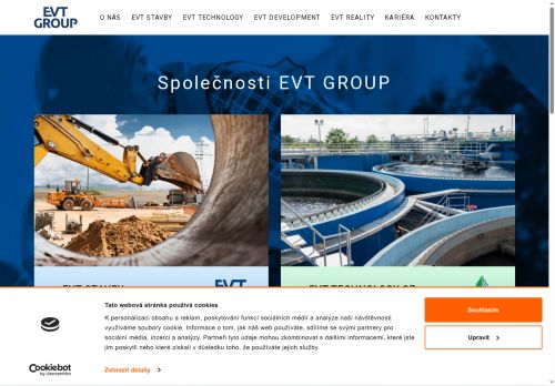 Webové stránky EVT Development s.r.o., Svitavy