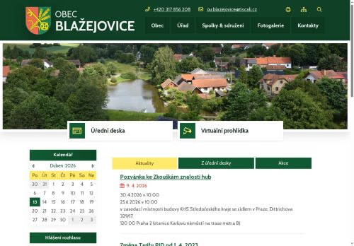 Zobrazit webové stránky Obecní úřad Blažejovice