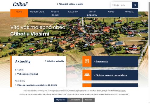 Zobrazit webové stránky Obecní úřad Ctiboř