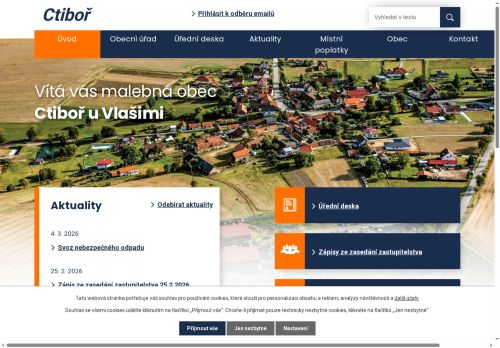 Zobrazit webové stránky Obecní úřad Ctiboř
