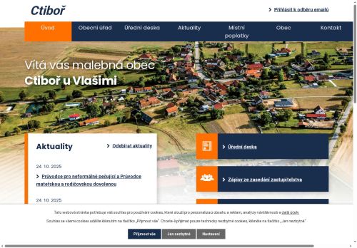 Zobrazit webové stránky Obecní úřad Ctiboř