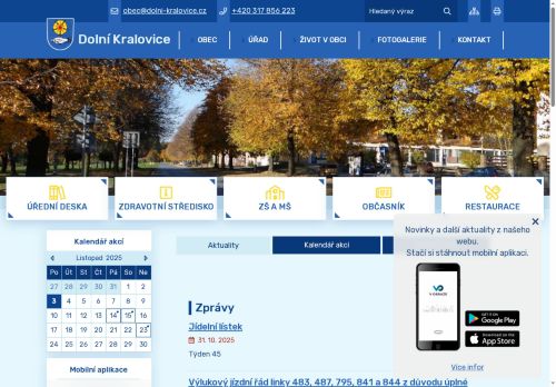 Zobrazit webové stránky Obecní úřad Dolní Kralovice