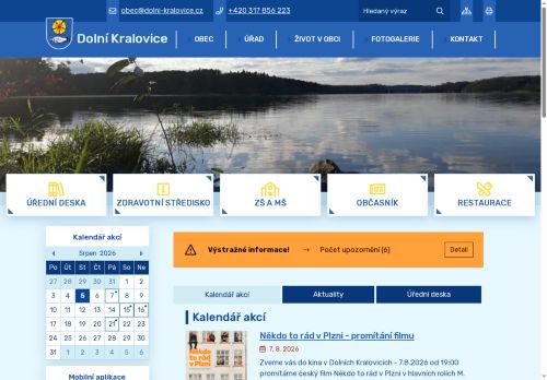 Zobrazit webové stránky Obecní úřad Dolní Kralovice