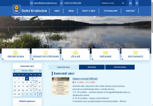 Zobrazit webové stránky Obecní úřad Dolní Kralovice