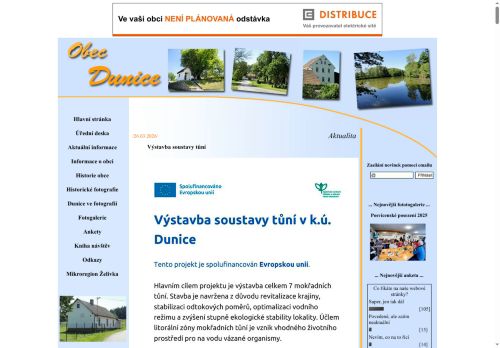 Zobrazit webové stránky Obecní úřad Dunice