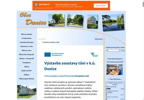 Zobrazit webové stránky Obecní úřad Dunice