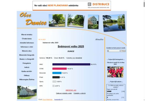 Zobrazit webové stránky Obecní úřad Dunice