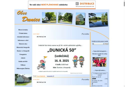 Zobrazit webové stránky Obecní úřad Dunice