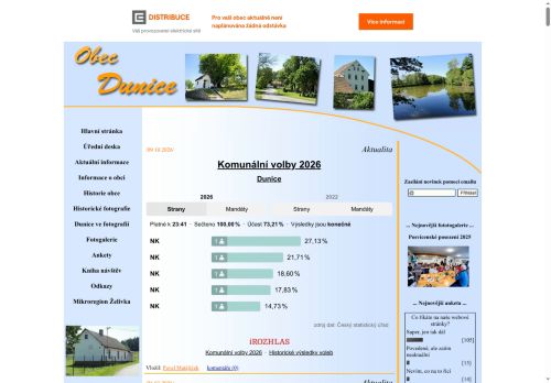 Zobrazit webové stránky Obecní úřad Dunice