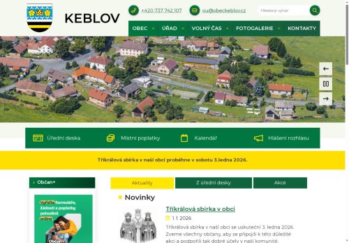 Zobrazit webové stránky Obecní úřad Keblov