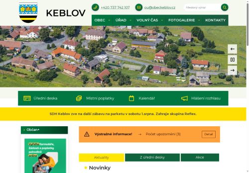Zobrazit webové stránky Obecní úřad Keblov