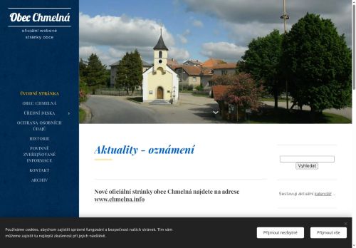 Zobrazit webové stránky Obecní úřad Chmelná