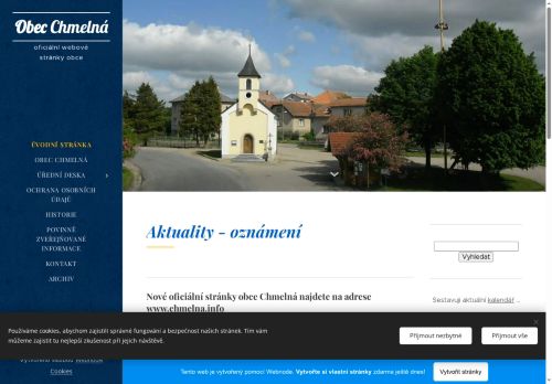 Zobrazit webové stránky Obecní úřad Chmelná