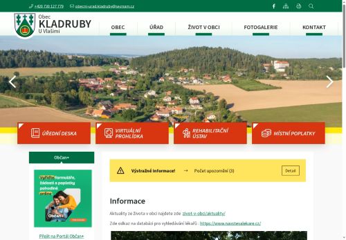 Zobrazit webové stránky Obecní úřad Kladruby