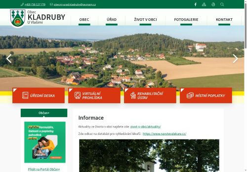 Zobrazit webové stránky Obecní úřad Kladruby