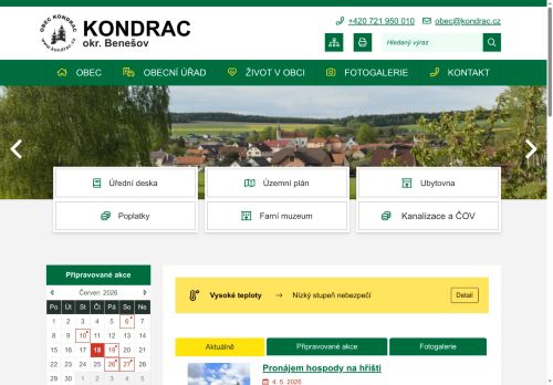 Zobrazit webové stránky Obecní úřad Kondrac