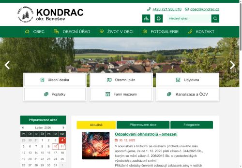 Zobrazit webové stránky Obecní úřad Kondrac