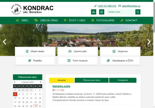 Zobrazit webové stránky Obecní úřad Kondrac