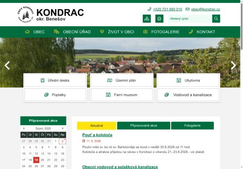 Zobrazit webové stránky Obecní úřad Kondrac