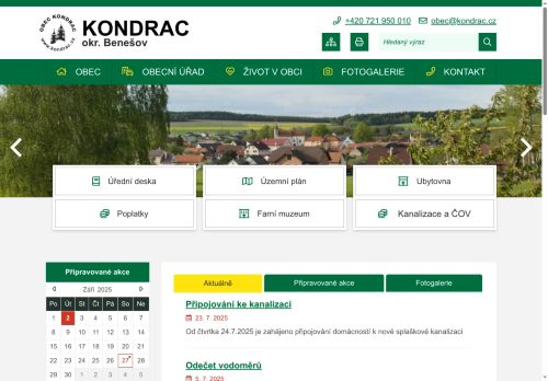 Zobrazit webové stránky Obecní úřad Kondrac