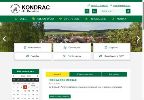 Zobrazit webové stránky Obecní úřad Kondrac