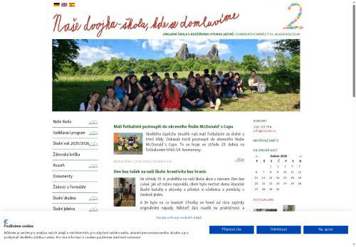 Webové stránky Základní škola Mladá Boleslav, Komenského nám. 91, příspěvková organizace, Mladá Boleslav