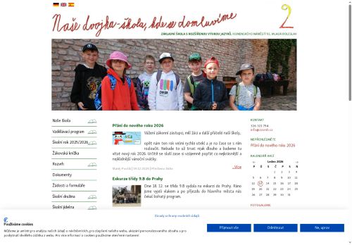 Webové stránky Základní škola Mladá Boleslav, Komenského nám. 91, příspěvková organizace, Mladá Boleslav