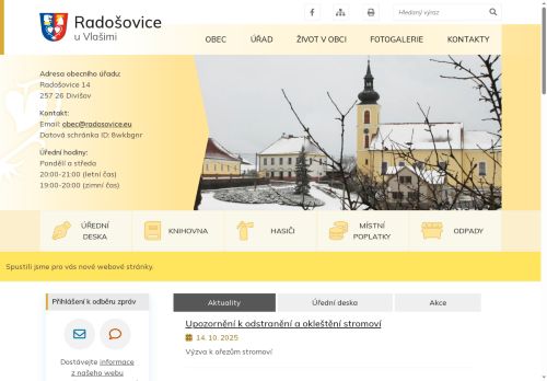 Zobrazit webové stránky Obecní úřad Radošovice