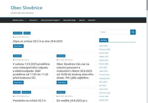 Zobrazit webové stránky Obecní úřad Slověnice