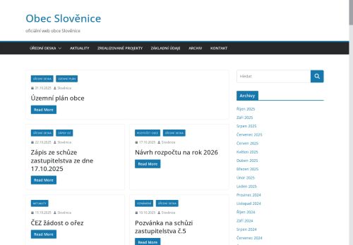 Zobrazit webové stránky Obecní úřad Slověnice