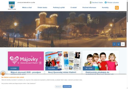 Zobrazit webové stránky Městský úřad Vlašim