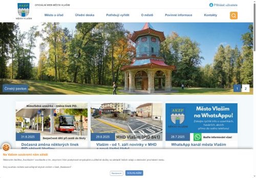 Zobrazit webové stránky Městský úřad Vlašim