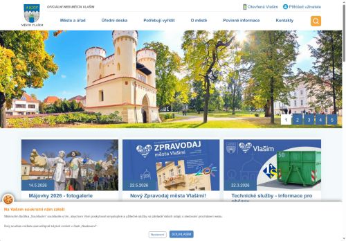 Zobrazit webové stránky Městský úřad Vlašim
